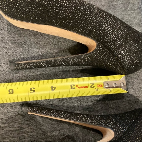 ALL SAINTS Sz 38 Spitalfields Sparkly Platform Heels Almond Toe  Pumps Shoes - Picture 5 of 13
